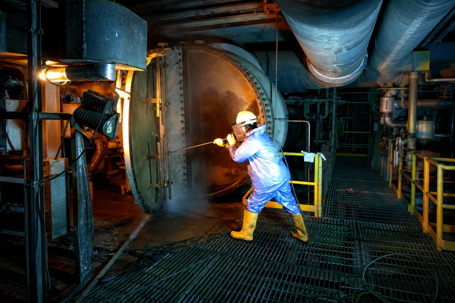 High pressure water jetting